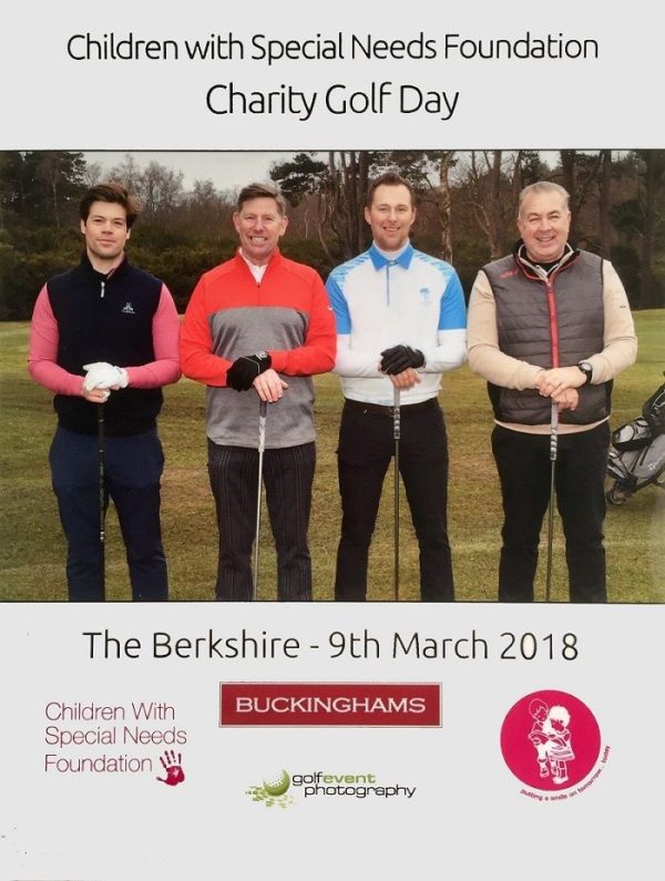 CWSNF Charity Golf Day 9th March Blumsom Team